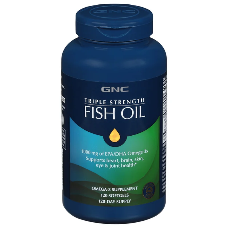 Product photo: GNC Triple Strength Fish Oil, 1000 mg